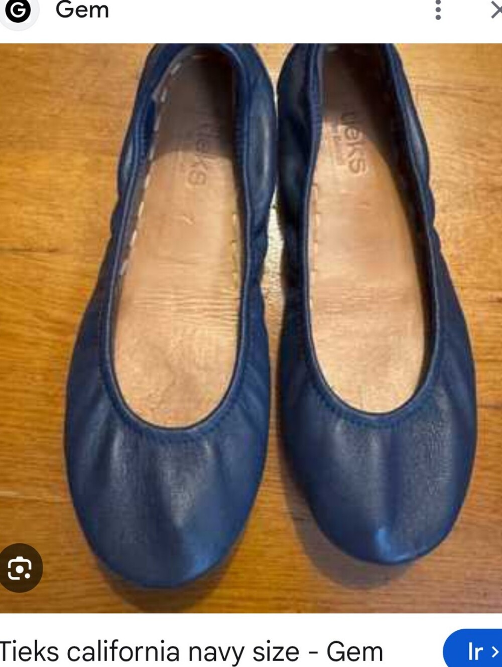 Tieks Navy Leather Ballet Flats